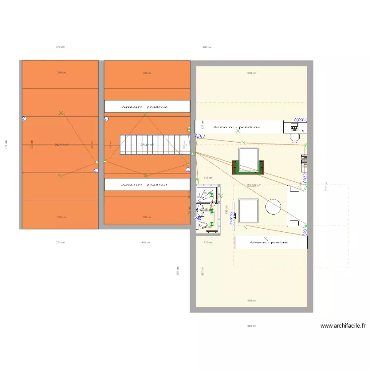 COMBLES MAGALI. Plan de 