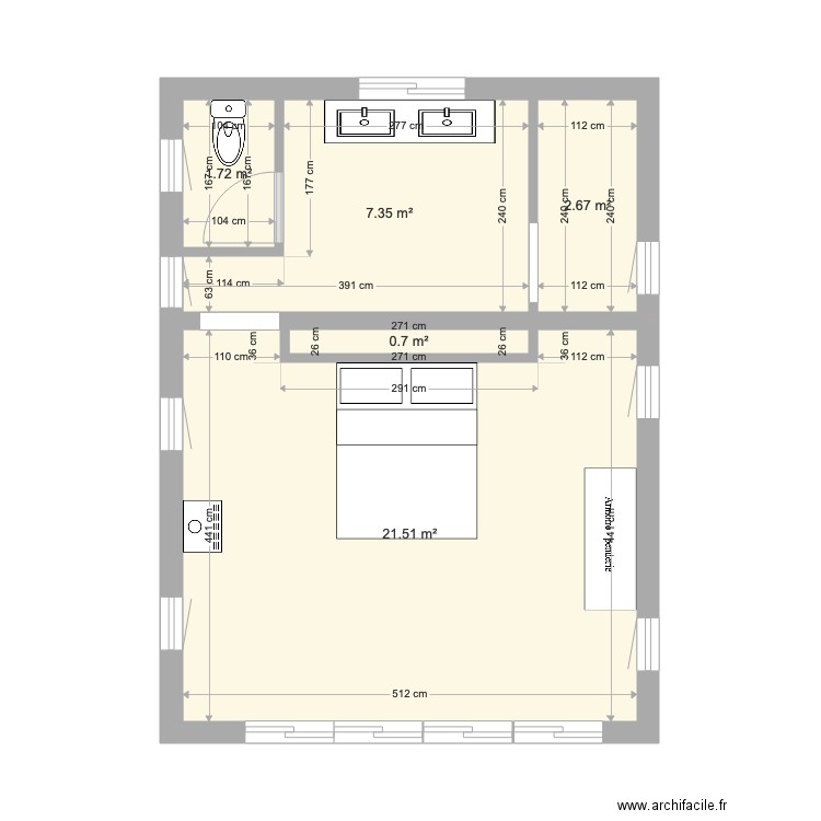 ECURIE. Plan de 0 pièce et 0 m2