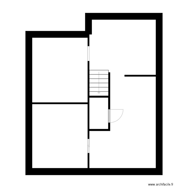 Clos mortier. Plan de 18 pièces et 235 m2