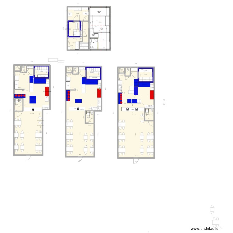 Robert Delphin. Plan de 21 pièces et 320 m2