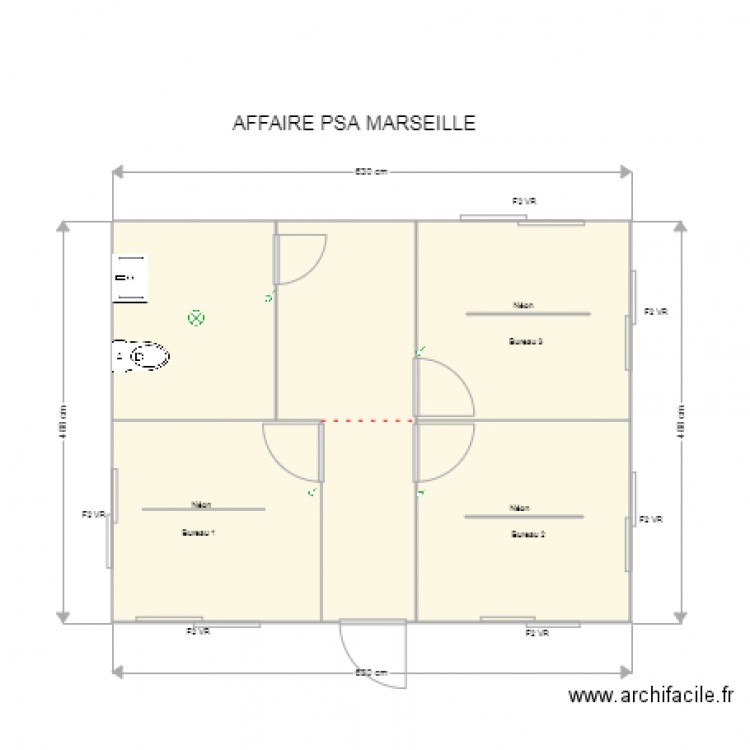 PSA MARSEILLE. Plan de 0 pièce et 0 m2