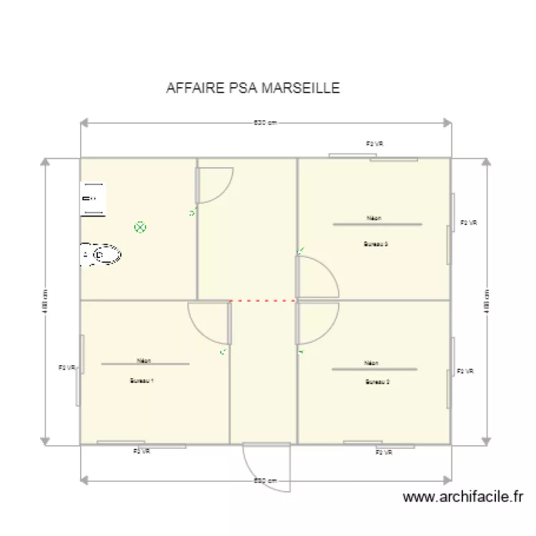 PSA MARSEILLE. Plan de 