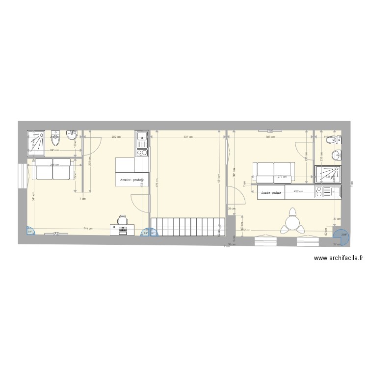 1er après étage SAMPA. Plan de 0 pièce et 0 m2