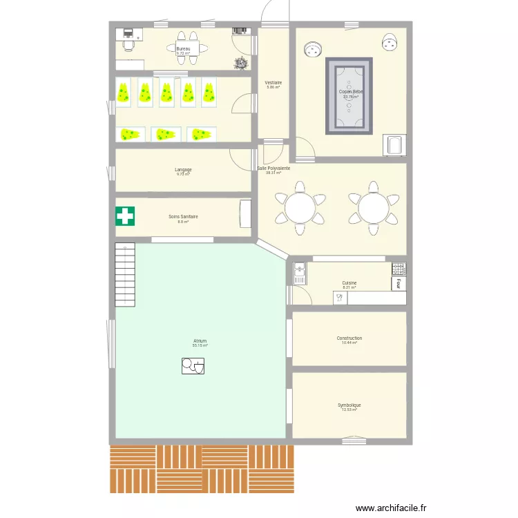 Creche Petit Bambou. Plan de 