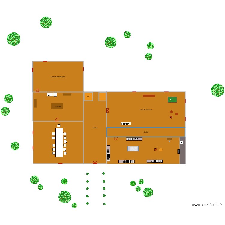 Manoir Mogens. Plan de 0 pièce et 0 m2