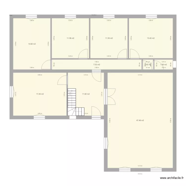 cavee leveque pln de masse rez de chauss&eacute;e. Plan de 