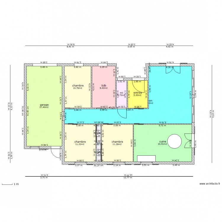 maison 3 chambres. Plan de 0 pièce et 0 m2