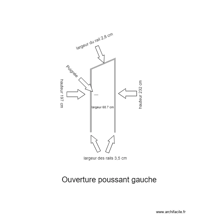 PORTE SALON. Plan de PORTE SALON. Plan de