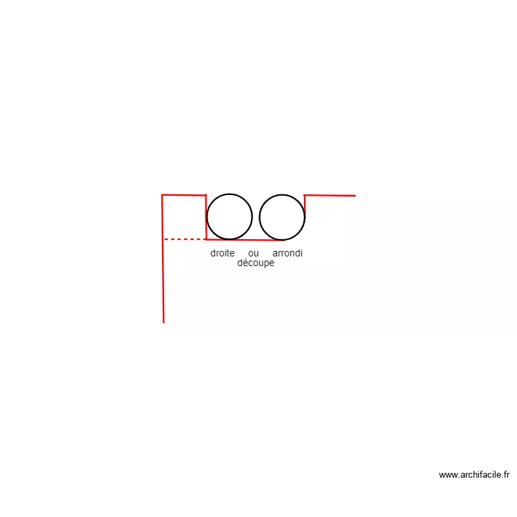 d&eacute;coupe plan travail tuyau. Plan de 