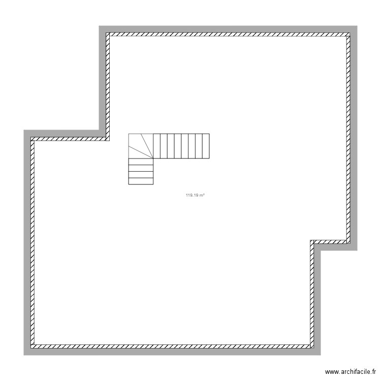 Etage 2. Plan de 1 pièce et 119 m2