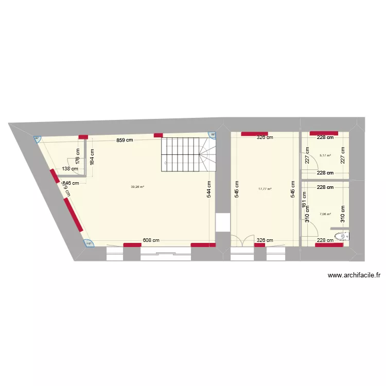 Am&eacute;nagement 25 La Meffrais. Plan de 