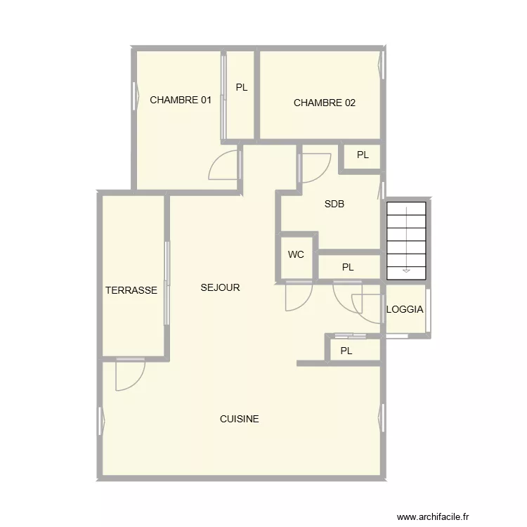 boisseron guy etage. Plan de 12 et 48 m² boisseron guy etage. Plan de 12 et 48 m²