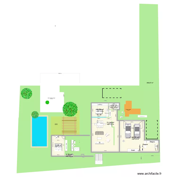 Boersch - Idée #3. Plan de 6 et 179 m² Boersch - Idée #3. Plan de 6 et 179 m²