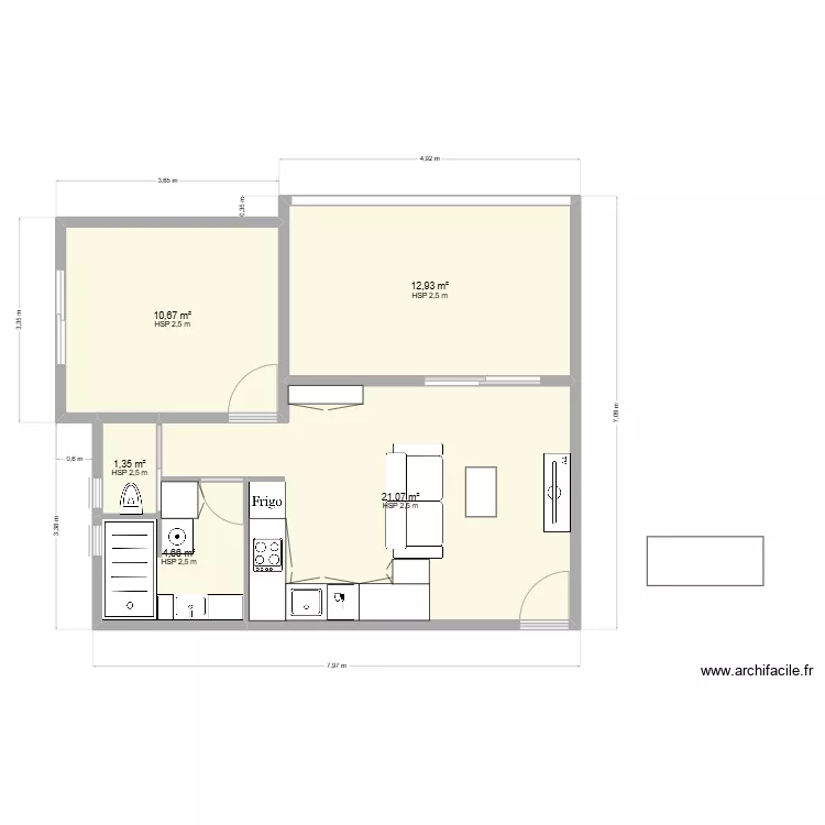 apt la Saline propo 8. Plan de 