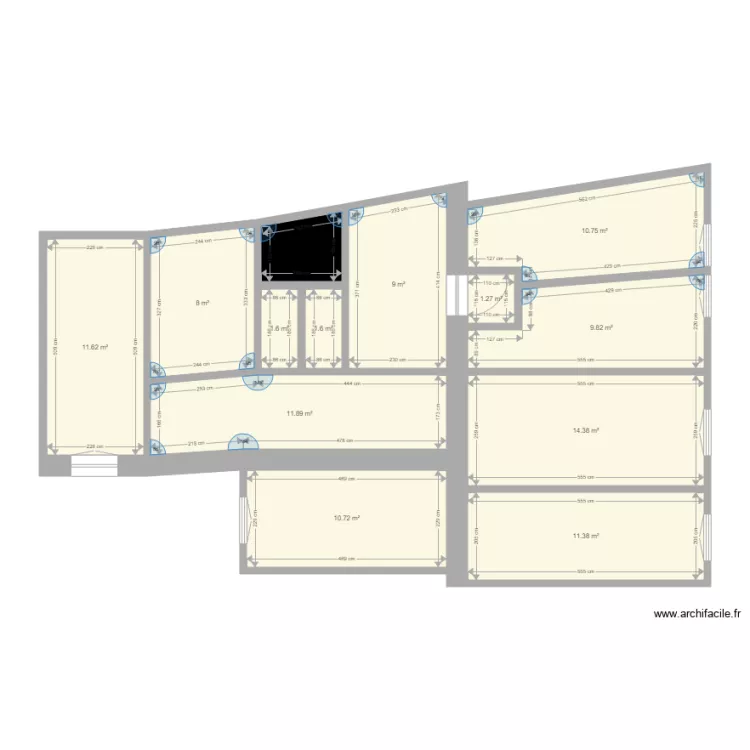Dozsa Thokoly 38M 104m2 AMGT. Plan de Dozsa Thokoly 38M 104m2 AMGT. Plan de
