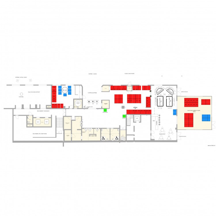 PROJET SALLE MAS CASINO 314 AVEC SALLE RAE 2. Plan de 0 pièce et 0 m2