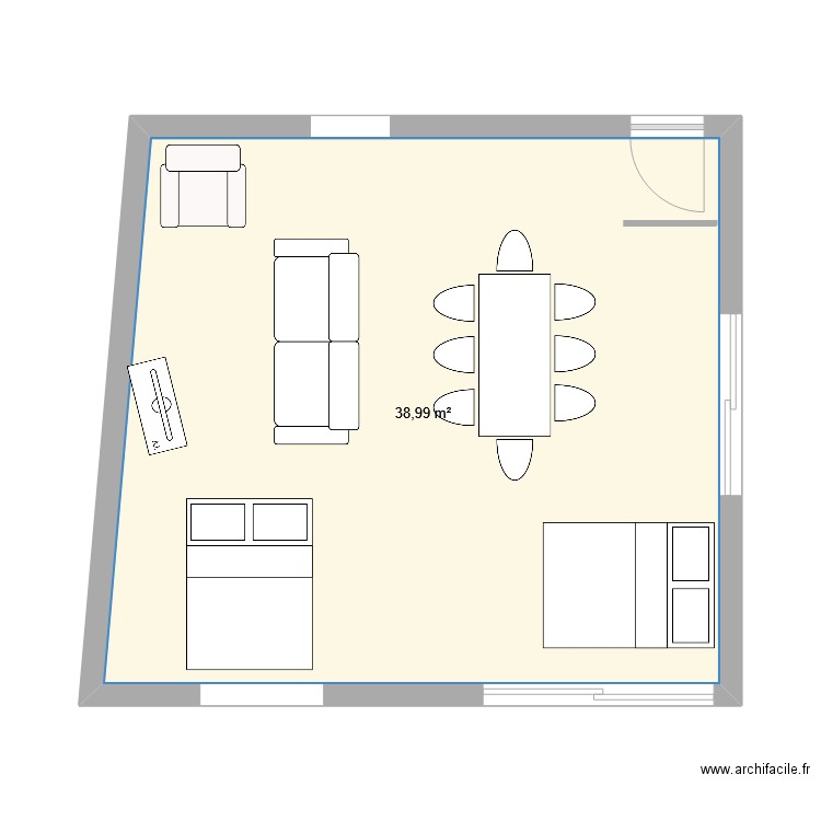 Salle du Bono. Plan de 0 pièce et 0 m2