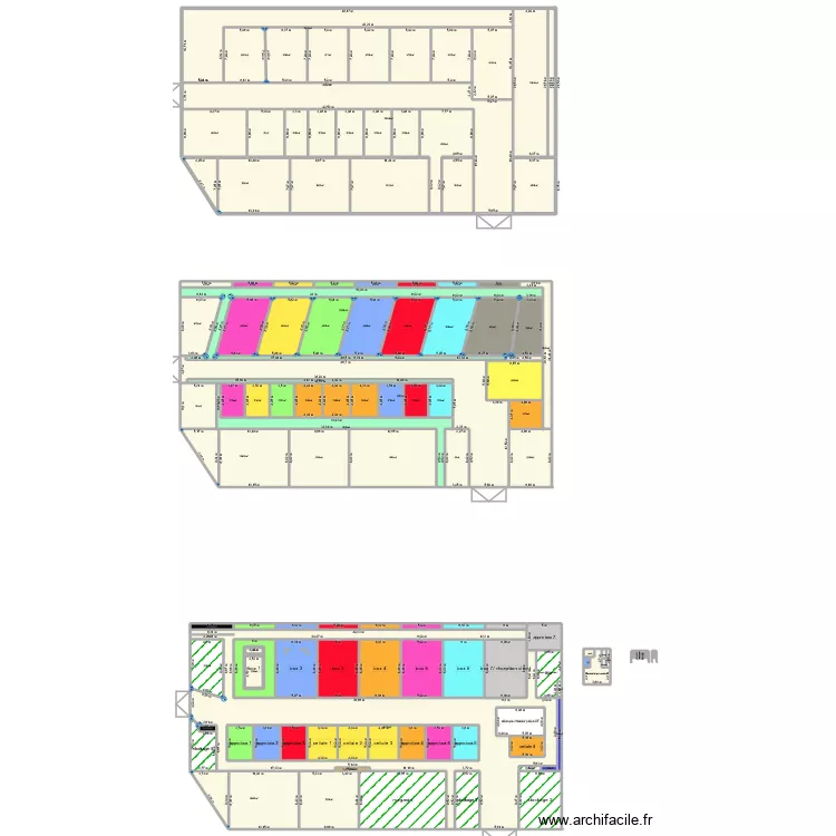 atelier anthony. Plan de 124  et 4907 m²