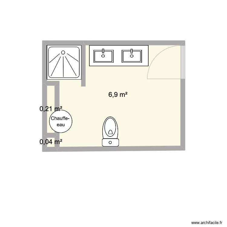 Luz - Sdb RDC av tvx. Plan de 