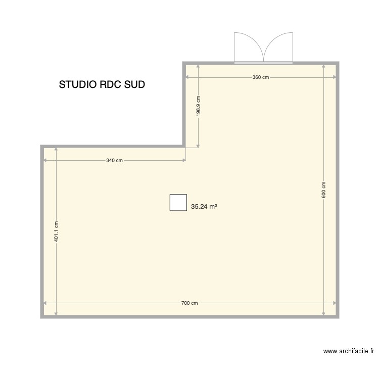 STUDIO RDC SUD. Plan de 0 pièce et 0 m2