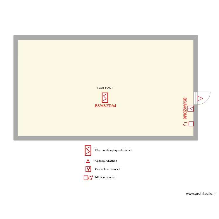 Valeyre tgbt haut. Plan de 