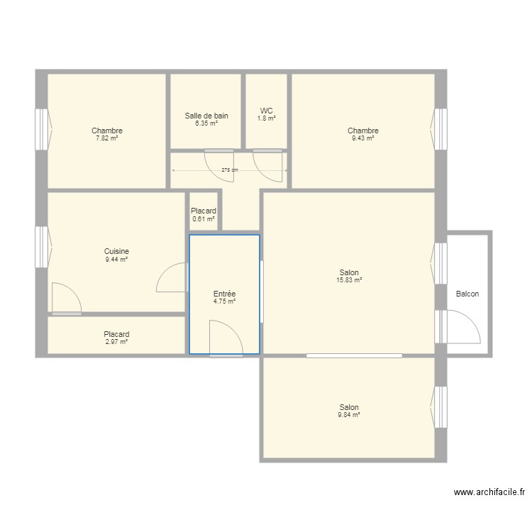 BOUTEYRE . Plan de 0 pièce et 0 m2