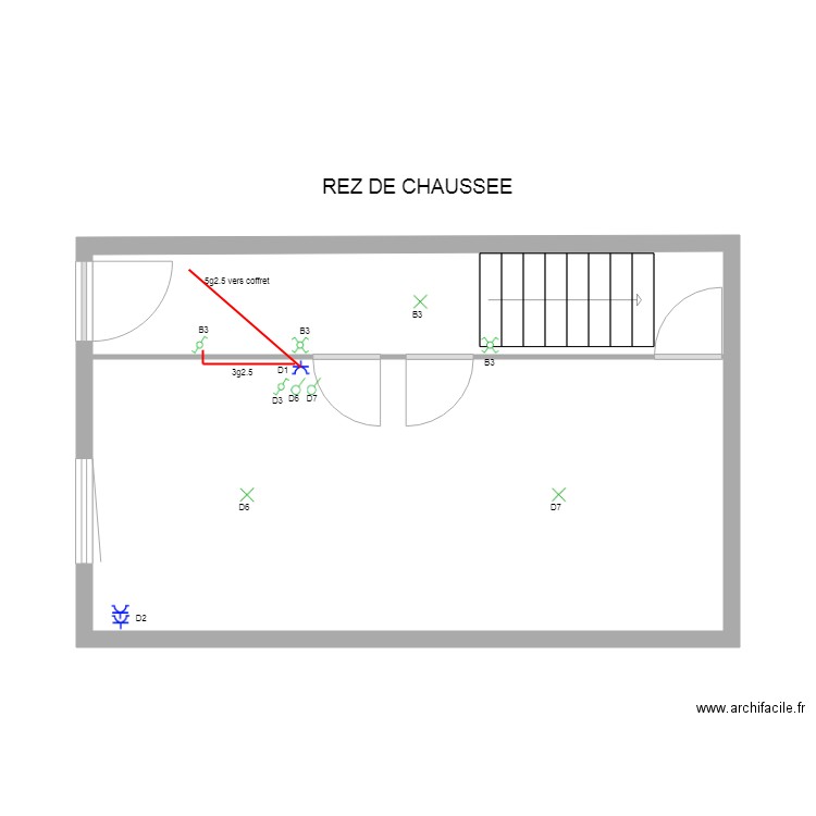 kettels RDC. Plan de 0 pièce et 0 m2