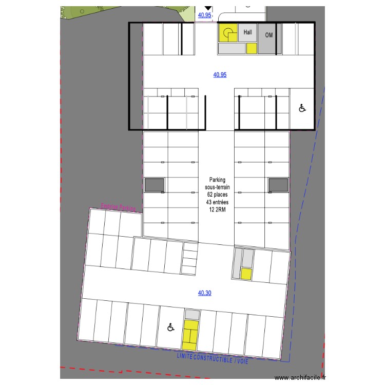 PLAN SS. Plan de 0 pièce et 0 m2