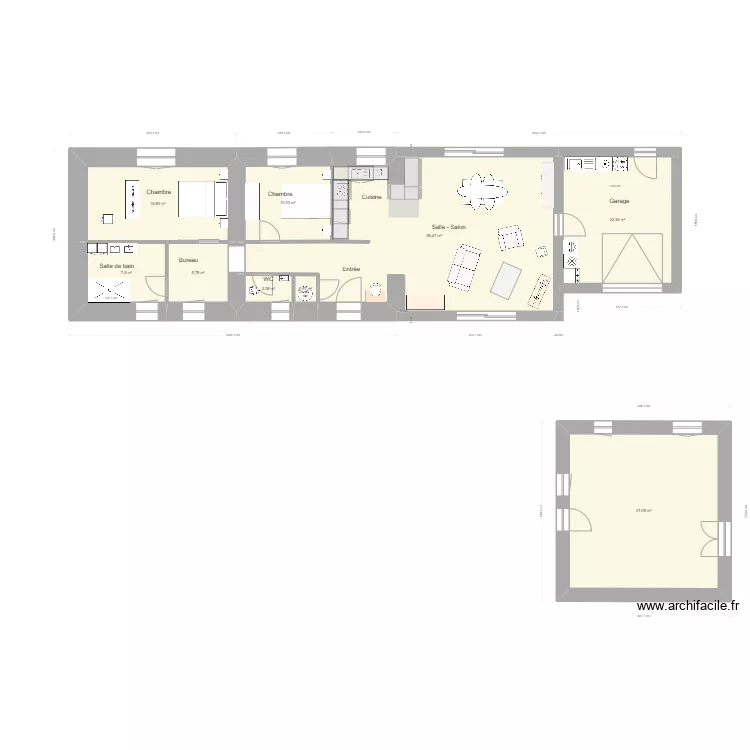 Vergne 10 avec cuisine octobre cha-lucl. Plan de 