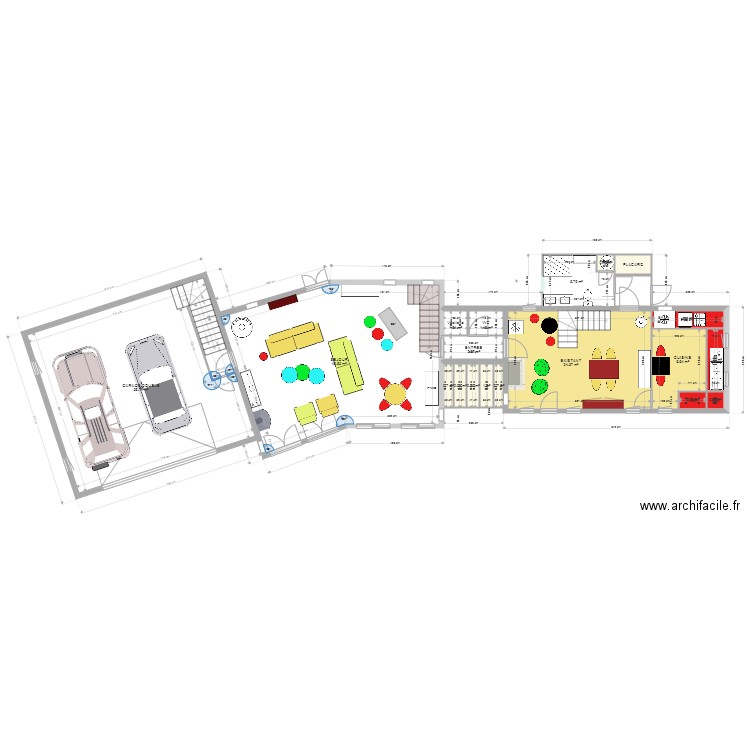 PROJET SEJOUR TOIT ZINC8CUISINE. Plan de 0 pièce et 0 m2