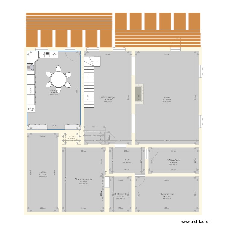 maison Hugerie. Plan de 0 pièce et 0 m2