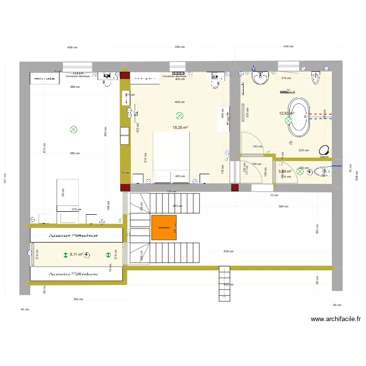etage. Plan de 