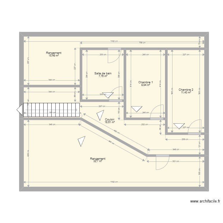 NANCY_RDC_EXISTANT. Plan de 32 pièces et 466 m2