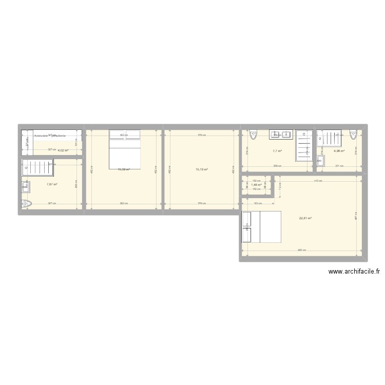 CHATEAU GARAUC R+2 PROJET. Plan de 0 pièce et 0 m2