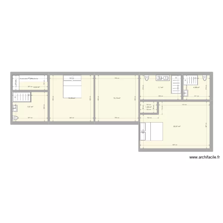 CHATEAU GARAUC R+2 PROJET. Plan de 