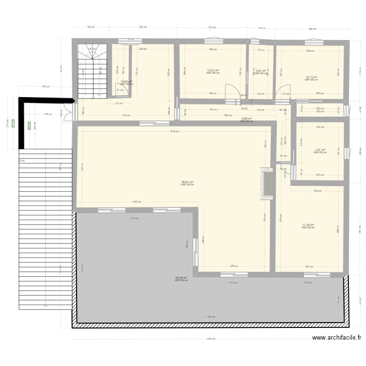 maison yerres 2. Plan de 9 pièces et 189 m2