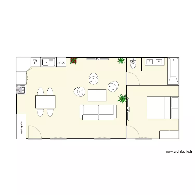 APPARTEMENT 50 M2 BATIMENT C. Plan de 