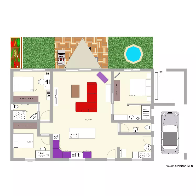 Maison Gaelle 1. Plan de 