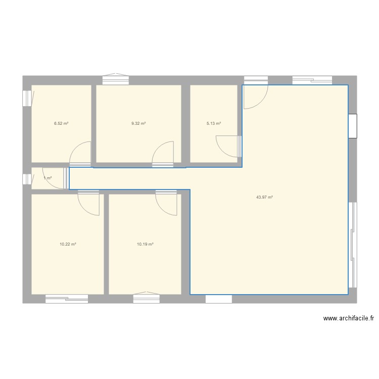 maison individuelle. Plan de 0 pièce et 0 m2