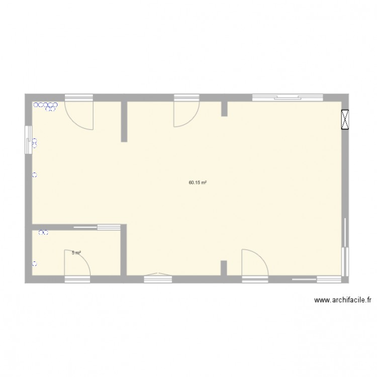 plan maison  eau cote cuisine. Plan de 0 pièce et 0 m2