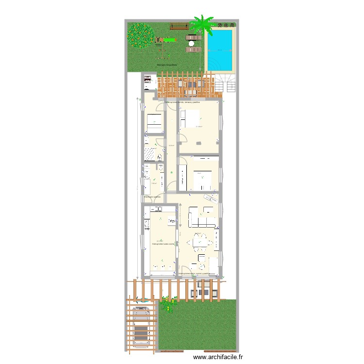 Maison Cuba 1. Plan de 0 pièce et 0 m2
