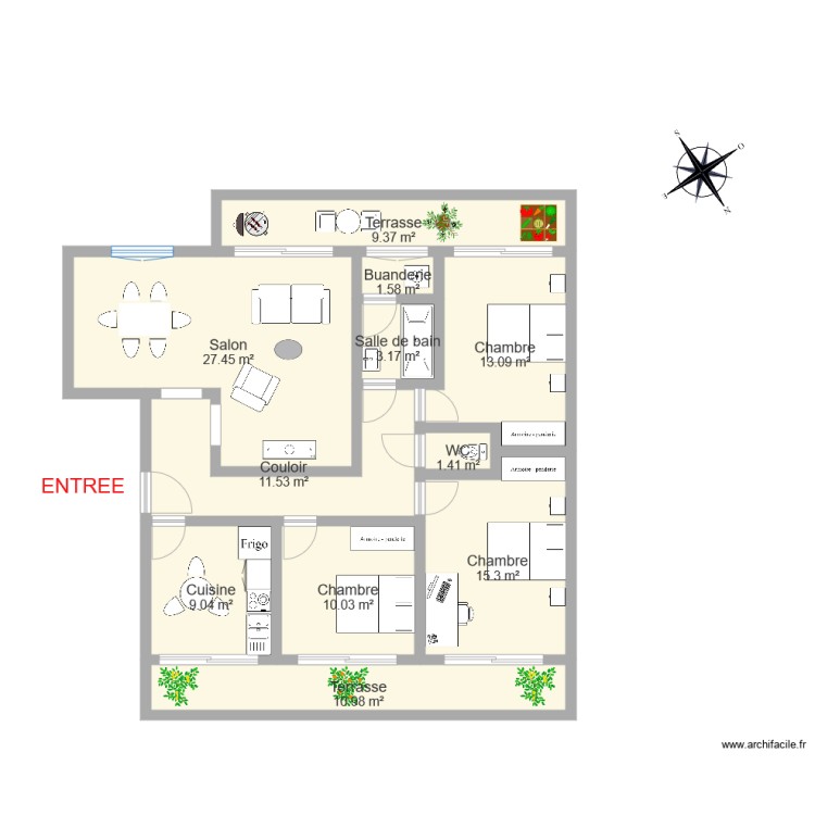 CHARPENTIER. Plan de 0 pièce et 0 m2