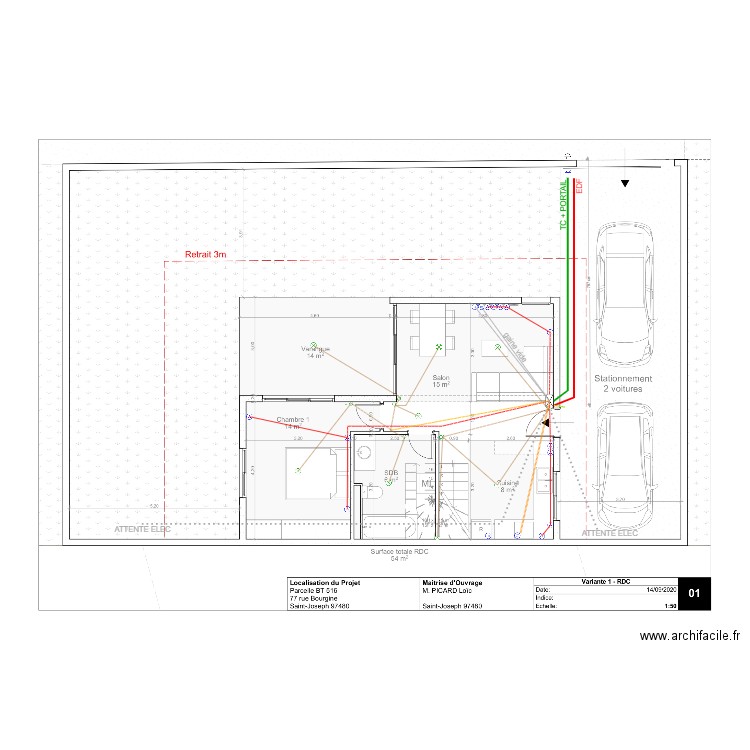 RDC PICARD LOIC. Plan de 0 pièce et 0 m2