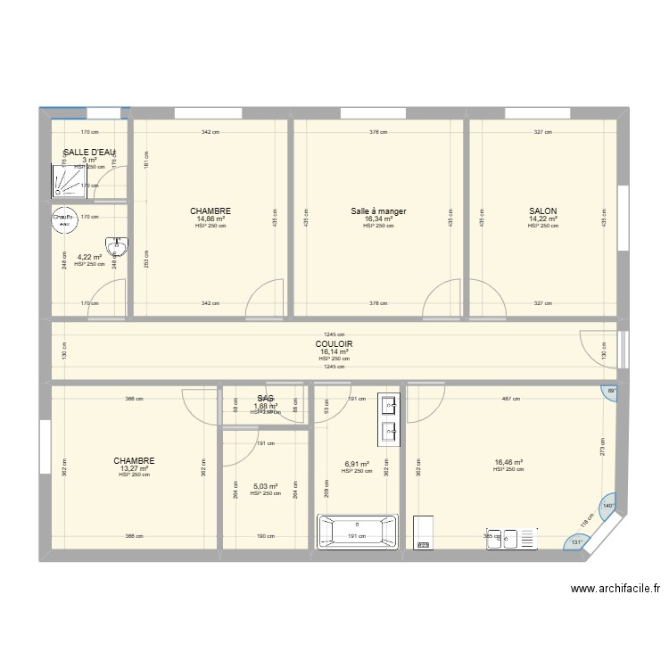 RDC SEYSSES. Plan de 11 pièces et 112 m2