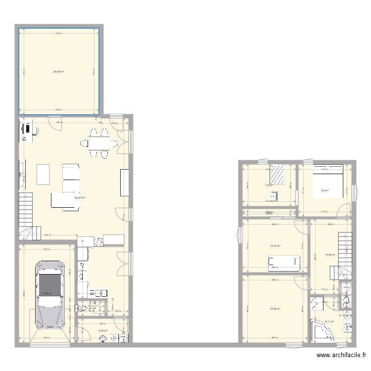 Maison2. Plan de 0 pièce et 0 m2