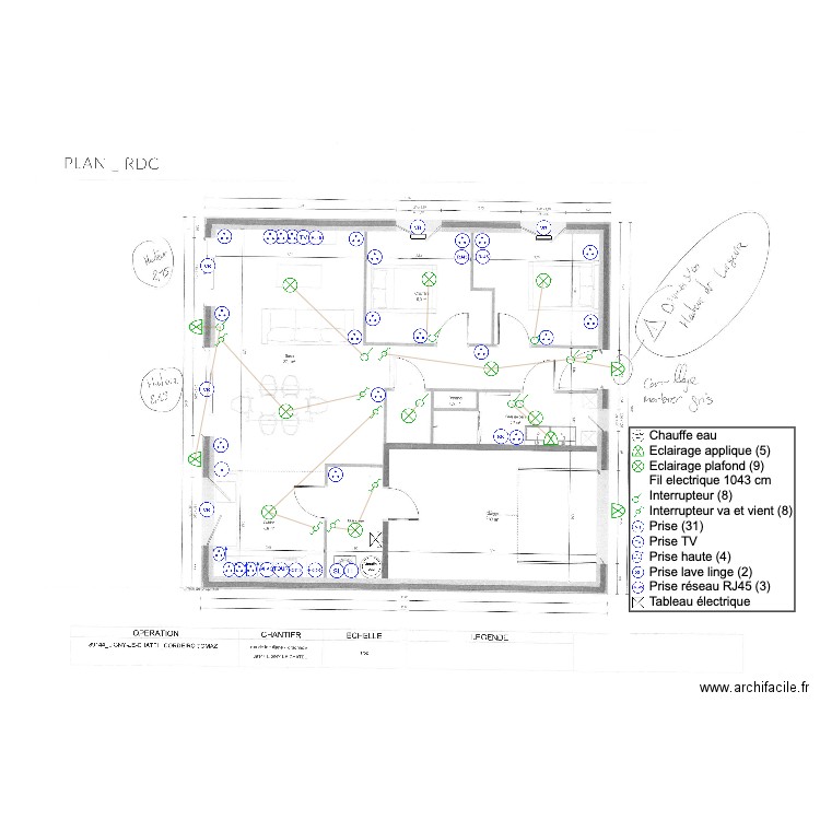 PLAN ELEC PAPITO. Plan de 0 pièce et 0 m2