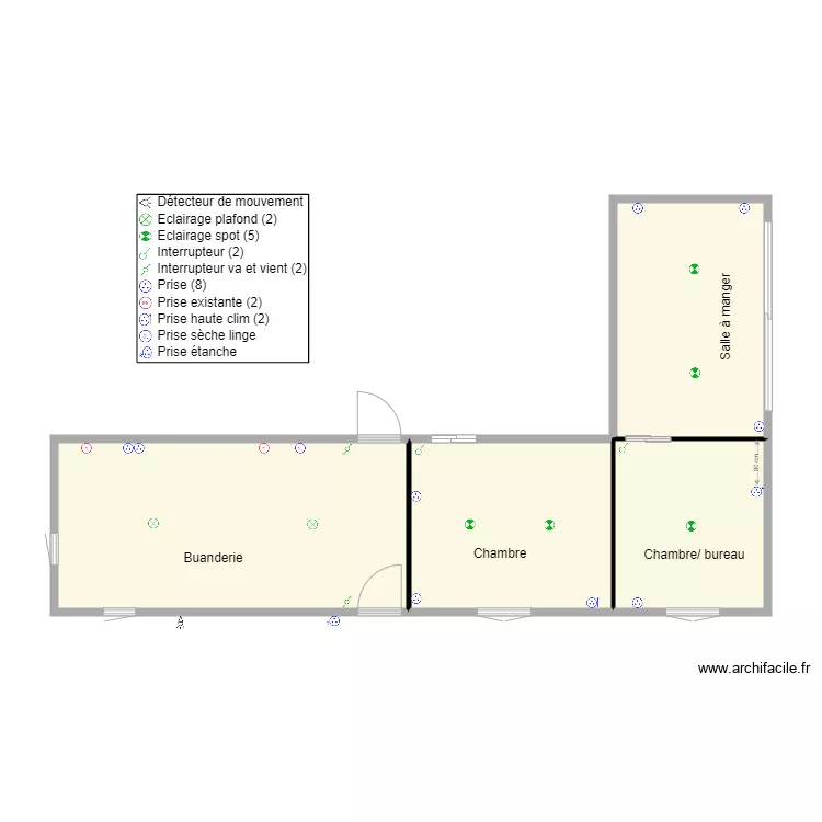 Shemas electrique Madoem. Plan de 0 pièce et 0 m2
