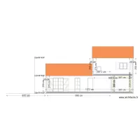 PCMI5 Plan des fa&ccedil;ades et des toitures fa&ccedil;ade sud existant
