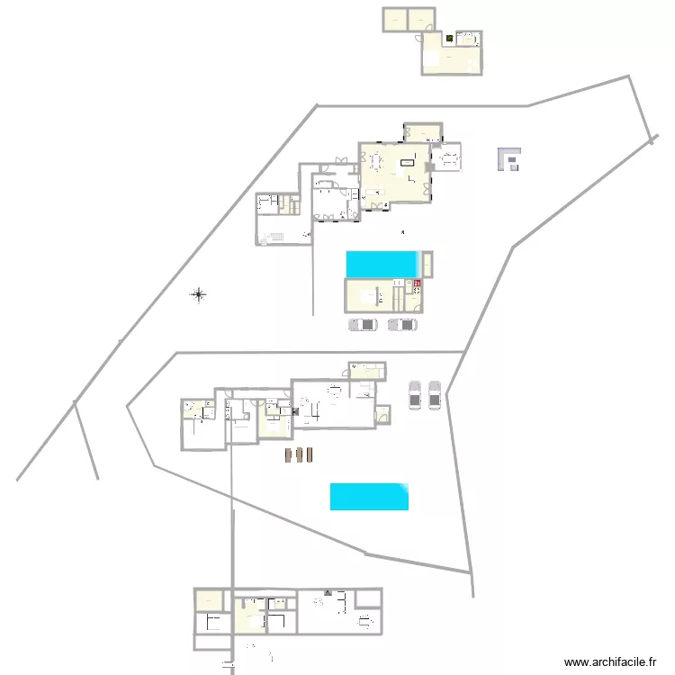Les Agasses. Plan de 
