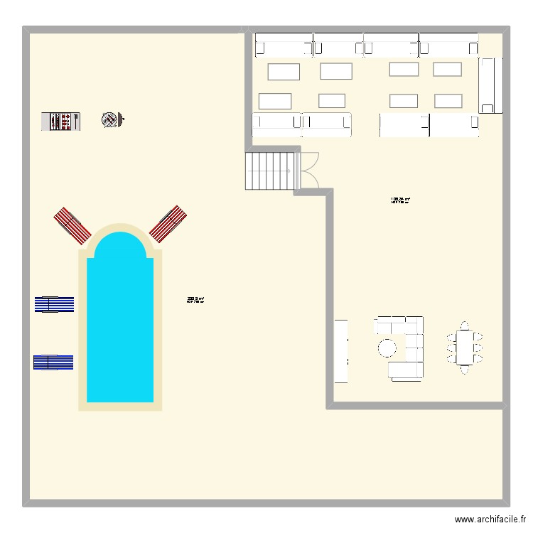 HASSANE PLAN. Plan de 2 pièces et 316 m2